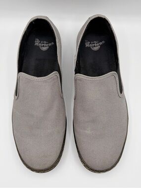 Dr. Martens Men's Gray Largo Slip On 8652872 Laceless Rare Size 11